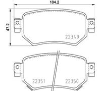 Plaquettes de frein P 49 059 BREMBO pour MAZDA 6 Break 6 A trois volumes
