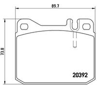 Brembo P50002 Plaquettes de Frein Avant