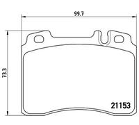 Plaquettes de frein P 50 022 BREMBO pour MERCEDES-BENZ CLASSE E CLASSE E Coupé
