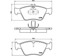 Brembo P50023 Plaquettes de Frein Avant