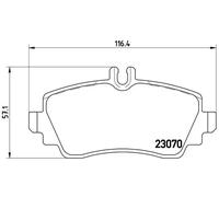 Plaquettes de frein P 50 035 BREMBO pour MERCEDES-BENZ CLASSE A