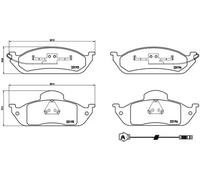 Plaquettes de frein P 50 039 BREMBO pour MERCEDES-BENZ CLASSE M