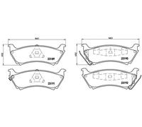 Plaquettes de frein P 50 040 BREMBO pour MERCEDES-BENZ CLASSE M