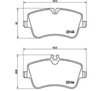 Plaquettes de frein P 50 045X BREMBO pour MERCEDES-BENZ T-Model CLK SLK