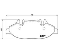 Plaquettes de frein P 50 050 BREMBO pour MERCEDES-BENZ VITO / MIXTO Fourgon