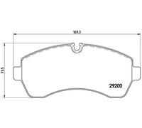 Brembo Plaquettes de frein P50059 Avant – pour Mercedes‑Benz, VW