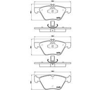 Plaquettes de frein P 50 075 BREMBO pour MERCEDES-BENZ CLASSE S