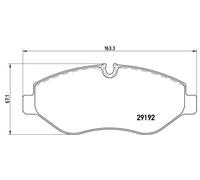 Plaquettes de frein P 50 085 BREMBO pour MERCEDES-BENZ VW