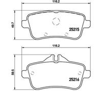 Plaquettes de frein P 50 100 BREMBO pour MERCEDES-BENZ CLASSE M GLE Coupe GLS