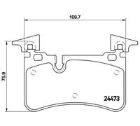Plaquettes de frein P 50 113 BREMBO pour MERCEDES-BENZ CLK Décapotable SL CLS
