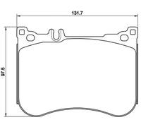 Jeu de 4 plaquettes de frein avant BREMBO P 50 114