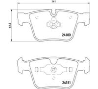 BREMBO P 50 116 Plaquettes de frein