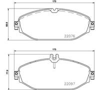 Plaquettes de frein P 50 124 BREMBO pour MERCEDES-BENZ CLASSE C CLASSE C T-Model