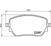 Plaquettes de frein P 50 148 BREMBO pour MERCEDES-BENZ CLASSE A CLA GLB GLA EQB