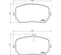 Plaquettes de frein P 50 149 BREMBO pour MERCEDES-BENZ GLE GLS GLE Coupe