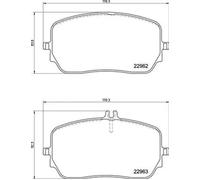 Plaquettes de frein P 50 149 BREMBO pour MERCEDES-BENZ GLS GLE GLE Coupe