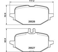 BREMBO P 50 172 Plaquettes de frein
