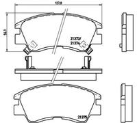 Plaquettes de frein P 54 008 BREMBO pour MITSUBISHI PAJERO I Canvas Top PAJERO I