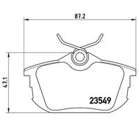 Plaquettes de frein P 54 023 BREMBO pour MITSUBISHI VOLVO SMART PROTON