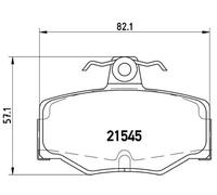 Plaquettes de frein P 56 024 BREMBO pour NISSAN PRIMERA PRIMERA Hatchback