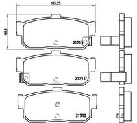 Plaquettes de frein P 56 029 BREMBO pour NISSAN INFINITI