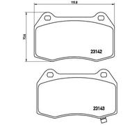 Plaquettes de frein P 56 047 BREMBO pour NISSAN HONDA
