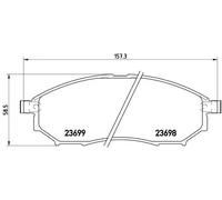 Brembo P56058 Plaquettes de Frein Avant