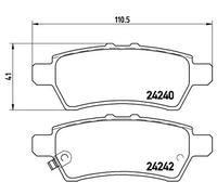 Brembo Plaquettes de frein P 56 060 pour Nissan Pathfinder III / Navara NP300
