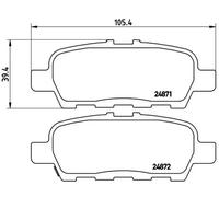 Brembo Plaquettes de frein arrière P56068