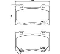 Plaquettes de frein P 56 089 BREMBO pour NISSAN INFINITI