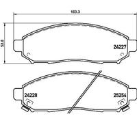 Plaquettes de frein P 56 096 BREMBO pour NISSAN NAVARA NP300 LEAF PATHFINDER III