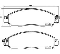 Plaquettes de frein P 56 118 BREMBO pour NISSAN RENAULT