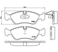 Plaquettes de frein P 59 017 BREMBO pour OPEL DAEWOO