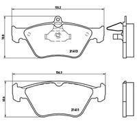 Plaquettes de frein P 59 019 BREMBO pour OPEL SAAB