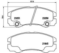 Plaquettes de frein P 59 033 BREMBO pour OPEL FRONTERA B