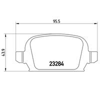 Plaquettes de frein P 59 037 BREMBO pour OPEL CORSA C TIGRA TwinTop