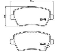 Plaquettes de frein P 59 050 BREMBO pour OPEL SUZUKI