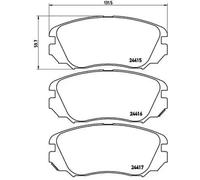 Kit de plaquettes de frein, frein à disque BREMBO P 59 054X