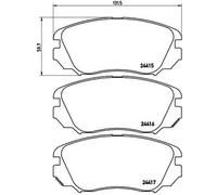 Kit de plaquettes de frein, frein à disque BREMBO P 59 054X