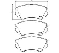 Plaquettes de frein P 59 055 BREMBO pour OPEL BENTLEY SAAB CHEVROLET VAUXHALL