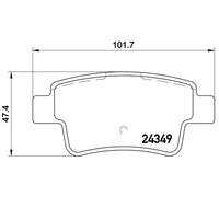 BREMBO P 59 057 Plaquettes de frein