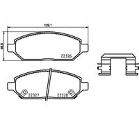Brembo P 59 088 - Plaquettes de Frein Avant