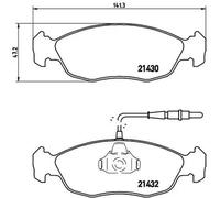 Plaquettes de frein P 61 054 BREMBO pour PEUGEOT CITROËN