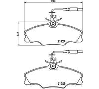 Plaquettes de frein P 61 056 BREMBO pour PEUGEOT 406 Break 406