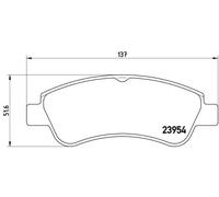 Jeu de plaquettes de frein BREMBO Xtra P 61 066X, avant