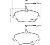Brembo Plaquettes de frein P 61 078 pour PEUGEOT CITROËN