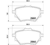 Plaquettes de frein P 61 122 BREMBO pour CITROËN PEUGEOT OPEL DS TOYOTA FIAT