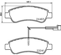 Plaquettes de frein P 61 125 BREMBO pour FIAT PEUGEOT CITROËN OPEL