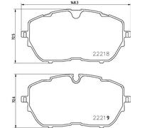 Plaquettes de frein P 61 128 BREMBO pour PEUGEOT DS CITROËN OPEL