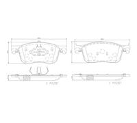 BREMBO P 61 134G Plaquettes de frein